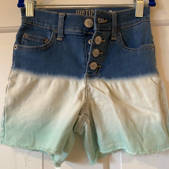 Justice Bottoms Justice Dip Dyed Denim Shorts Poshmark